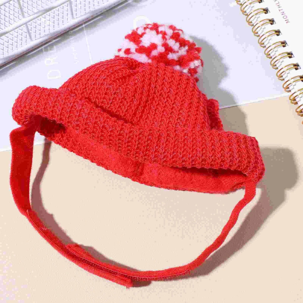 Bonnet pour chien de couleur rouge mis en valeur de boutiquechien
