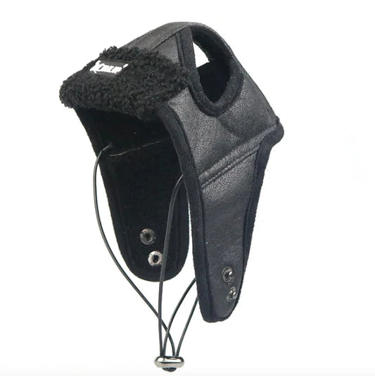 Bonnet pour chien en cachemire de couleur noir pour les chiens de boutiquechien