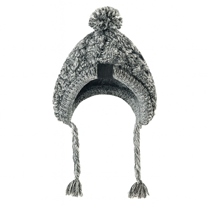 Bonnet pour chien avec pompons de couleur gris. Image produit Boutiquechien