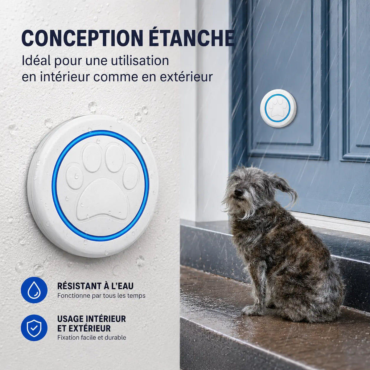 bouton de communication pour chien étanche contre l'eau Image