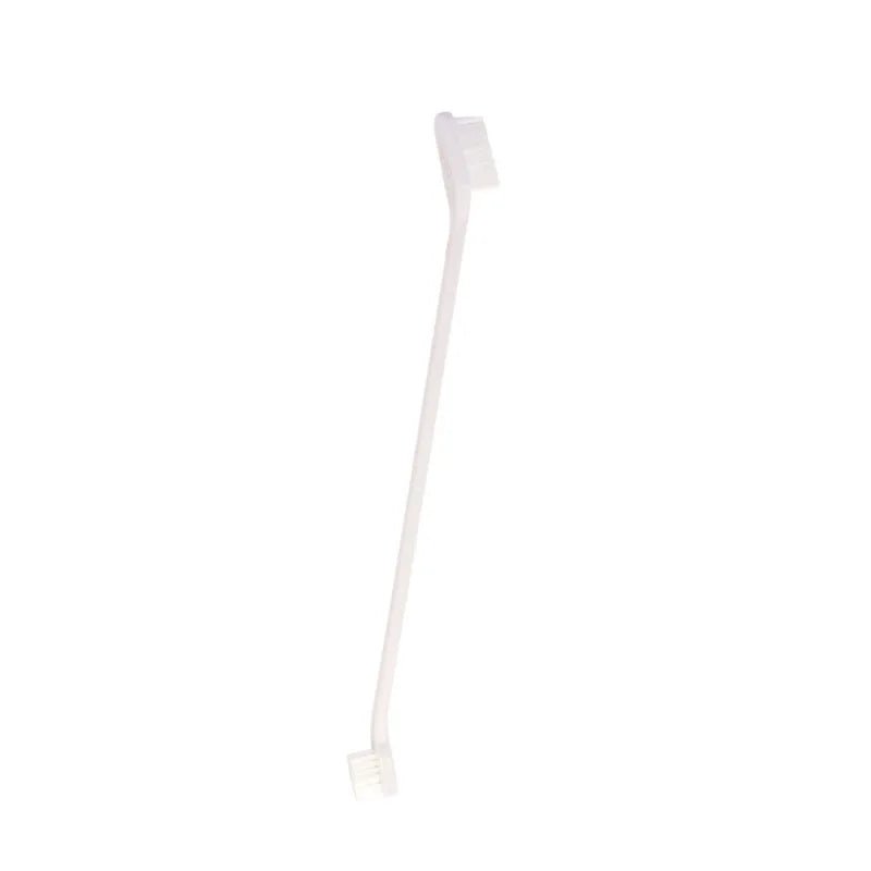 Brosse à dent de couleur blanche avec tête double pour le meilleur soins des dents de votre compagnon. Image produit Boutiquechien