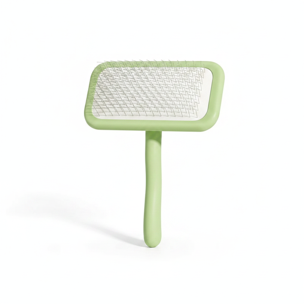 brosse pour chien de couleur verte design. Image produit Boutiquechien