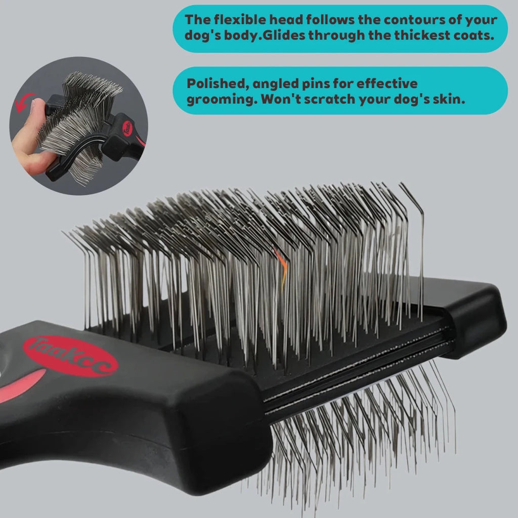 Brosse chien carde double