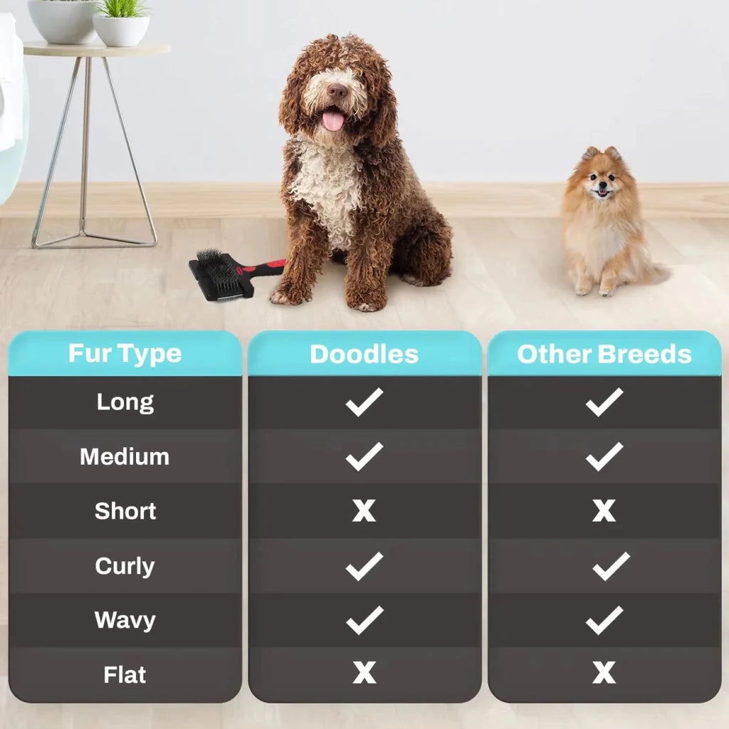 Brosse chien carde double