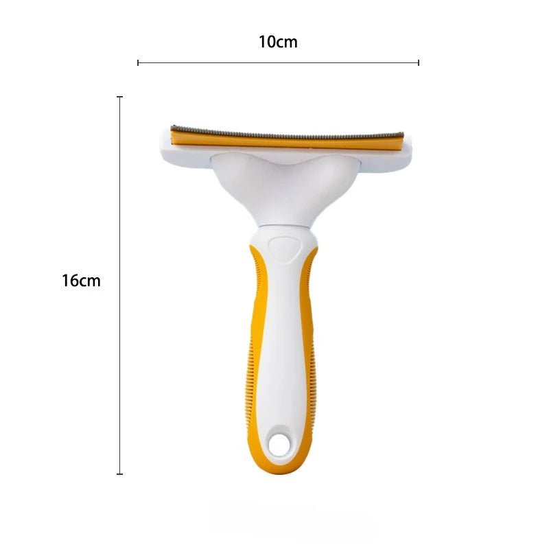 Brosse pour chien poils courts de grande taille de couleur orange et blanc