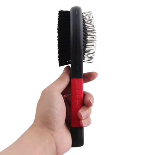 Brosse double pour long poil