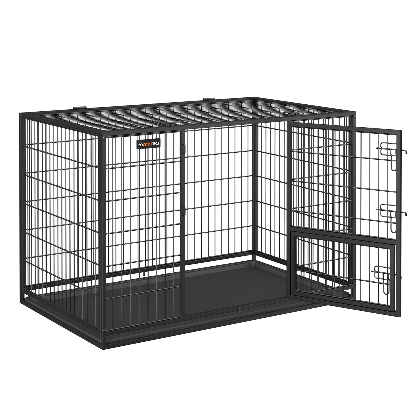 Cage pour chien de couleur noir résistant et durable pour les grands chiens. Image produit Boutiquechien