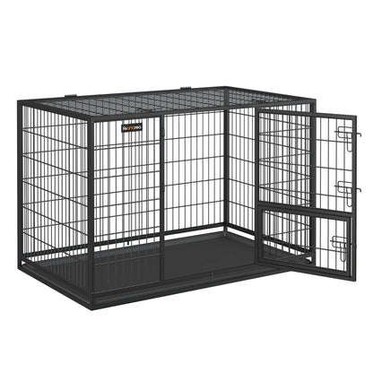 Cage pour chien de couleur noir résistant et durable pour les grands chiens. Image produit Boutiquechien