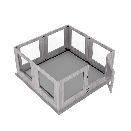 Cage pour chien intérieur avec verrous de couleur gris. Image produit Boutiquechien