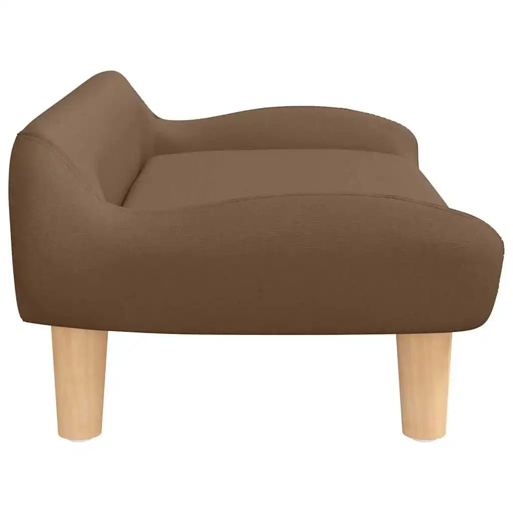 canapé pour chien de couleur brun design vue de profil. Image produit Boutiquechien