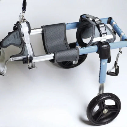 Chariot pour chien de couleur bleu et noir  pour les chiens handicapé. Image produit Boutiquechien