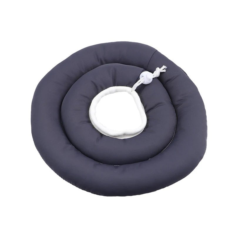 Collerette pour chien de couleur noir ronde. Image produit Boutiquechien