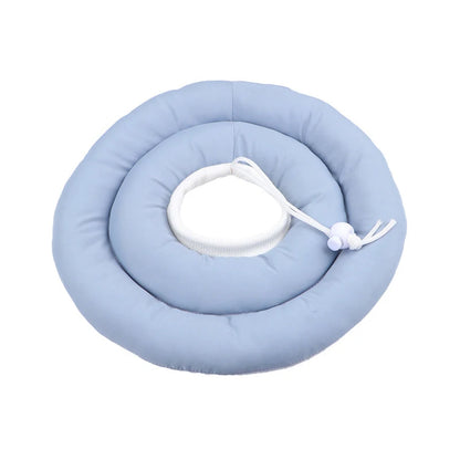 Collerette pour chien de couleur bleu claire ronde. Image produit Boutiquechien
