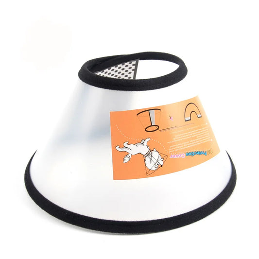 collerette pour chien transparente et noir. Image produit Boutiquechien