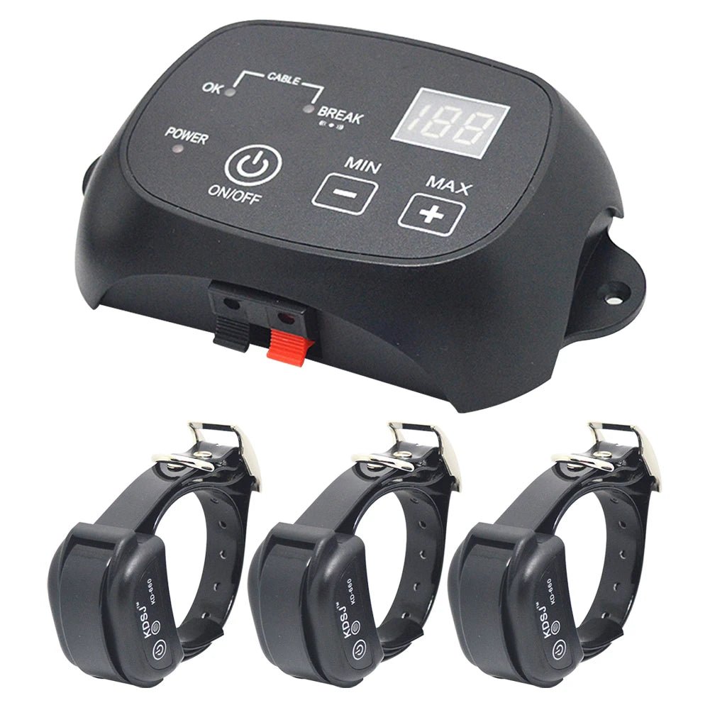 Colliers chien anti fugue avec récepteur pour sécurisé votre terrain. Image produit Boutiquechien 