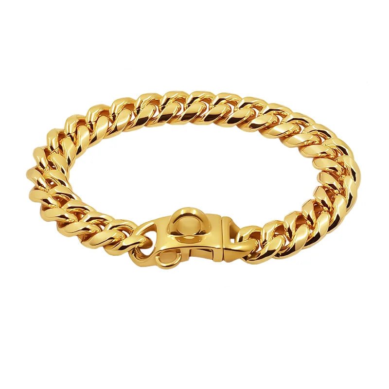 Collier chainette chien or