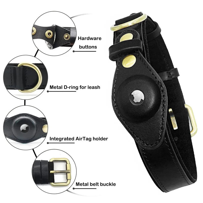 Collier chien airtag cuir avantages du produits 
