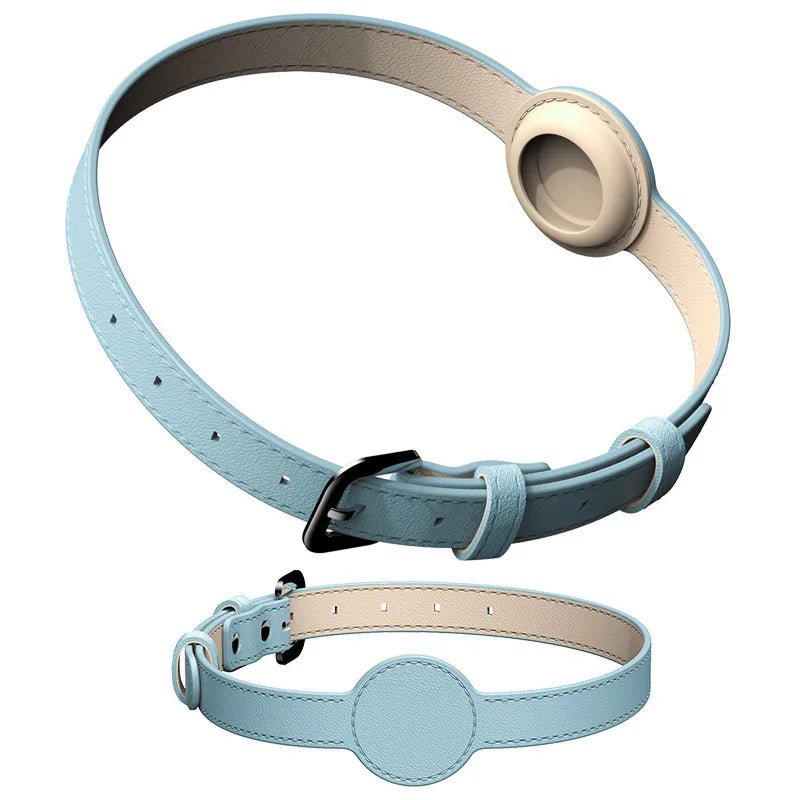 collier chien pour AirTag bleu de Boutiquechien