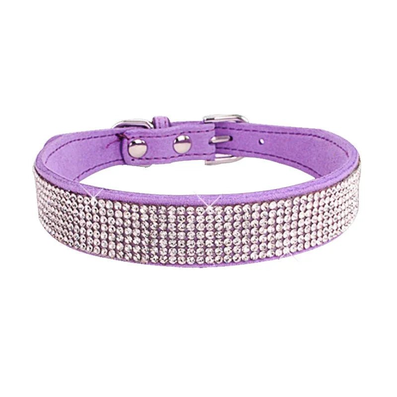 Collier chien à paillette rose . Image produit Boutiquechien