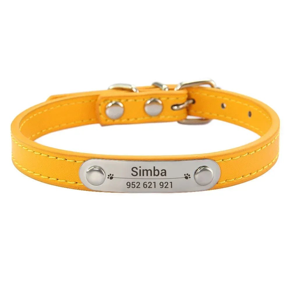  Collier chiot 3 mois jaune fonce