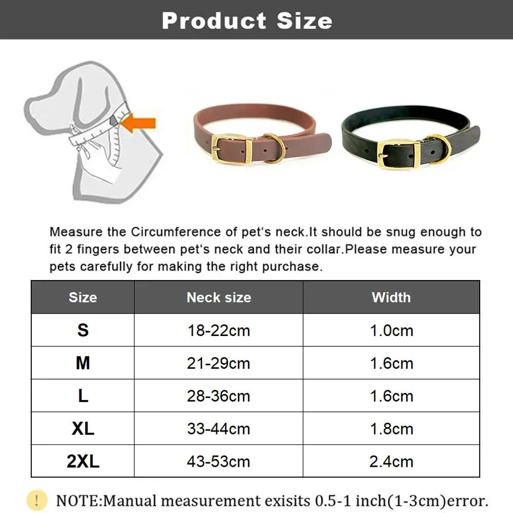 Collier chiot cuir total des dimensions 