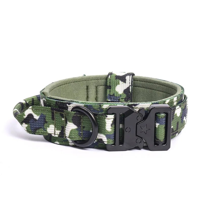 Collier militaire chien camouflage 