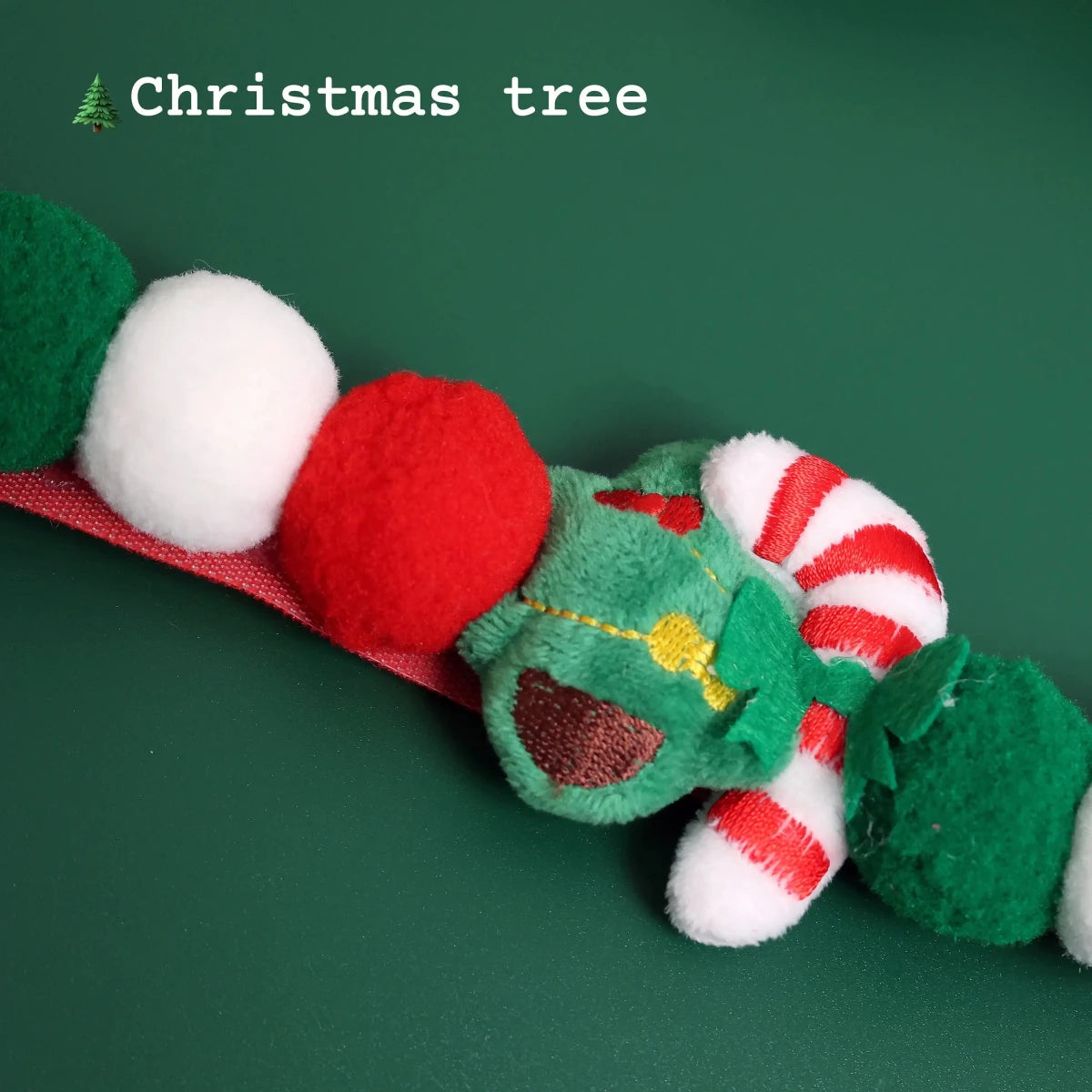 Collier noel pour chien arbre 