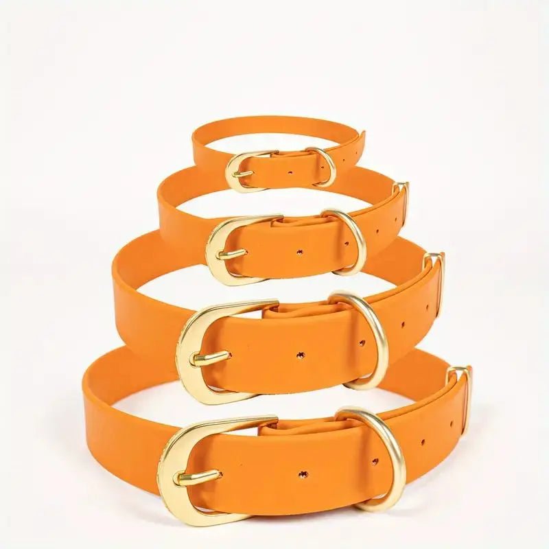 Collier orange chien