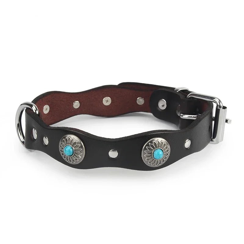 Collier pour chiot rottweiler avec les attaches métallique 