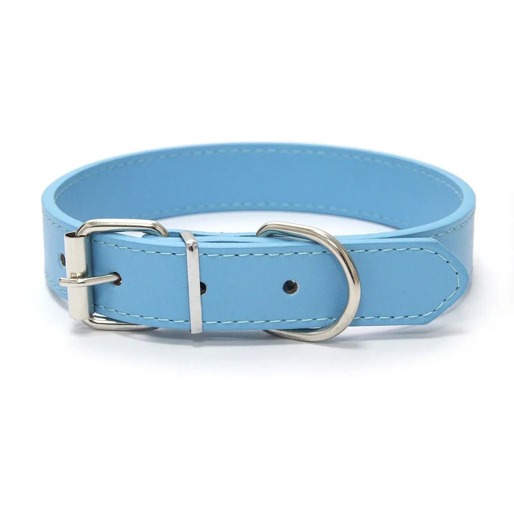 Collier style cuir ajustable pour chien