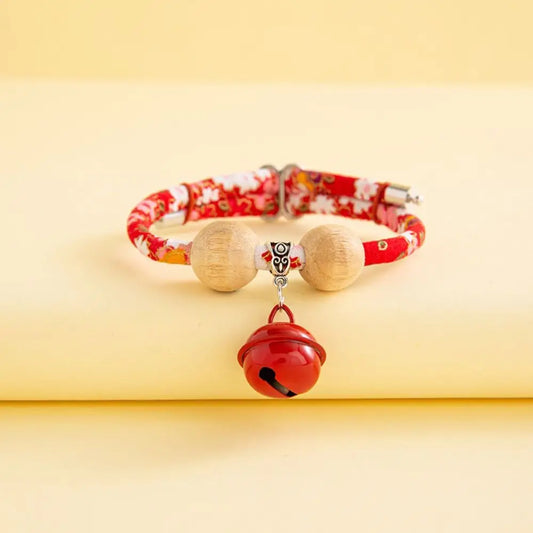 collier anti puce pour petit chien rouge