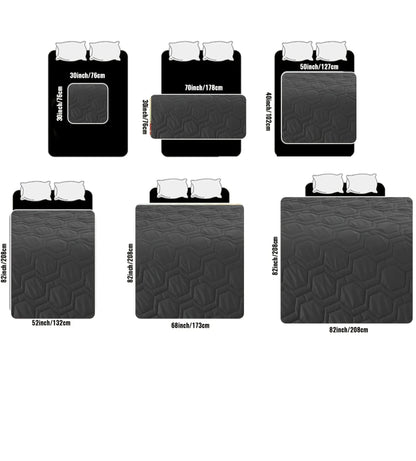 toutes les dimensions du tapis de protection pour les lits et canapé. Image produit Boutiquechien