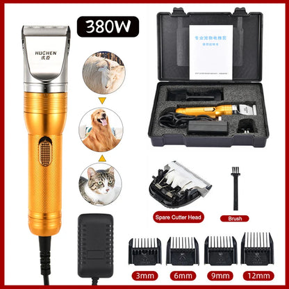 contenu total de la boite pour la tondeuse pour chien de couleur or. Image produit Boutiquechien