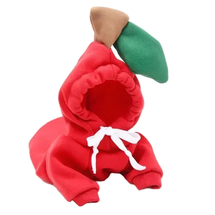 Déguisement de pomme rouge pour chien. Image produit Boutiquechien