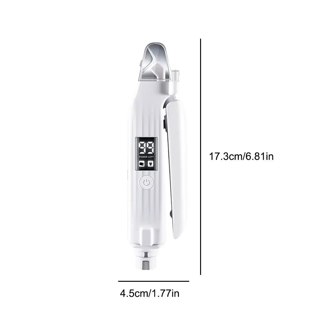 toutes les tailles du coupe griffe pour chien de couleur blanc avec ponseuse intégré. Image produit Boutiquechien