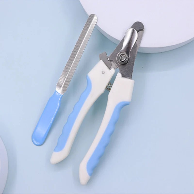 Coupe ongle pour grand chien bleu avec lime 