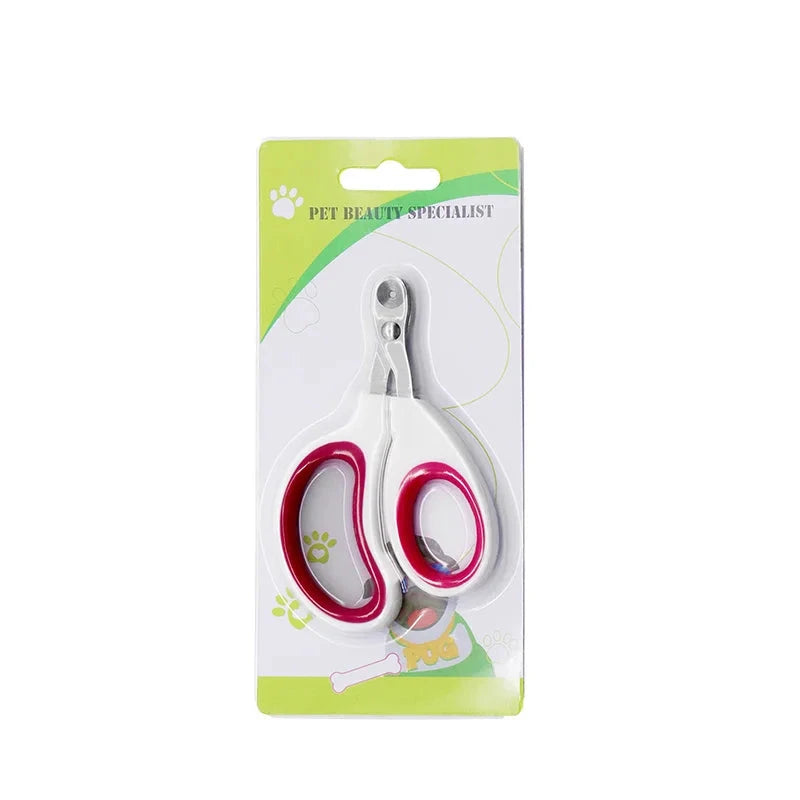 Coupe ongle pour chien de couleur blanc et rouge dans un carton. Image produit Boutiquechien