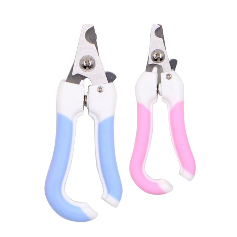 coupe ongle pour chien de couleur bleu et rose pour les moyens chiens. Image produit Boutiquechien