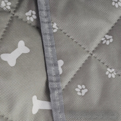 couture de la protection de coffre de couleur gris et blanc pour protéger les coffres de voiture. Image produit Boutiquechien