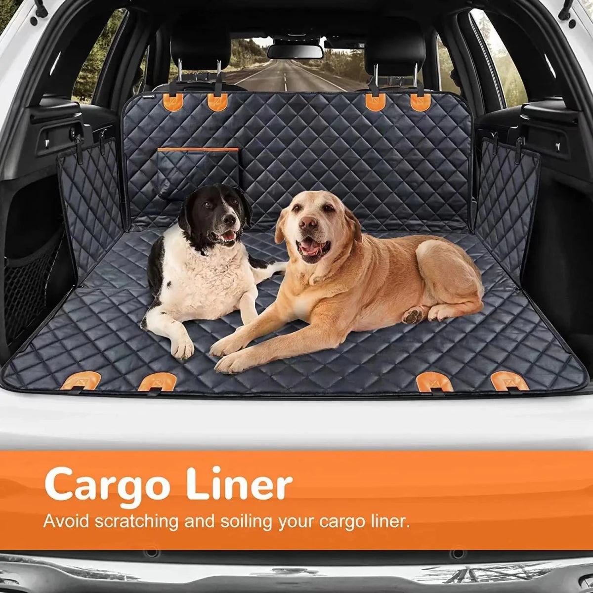 Couverture protection voiture pour chien dans coffre