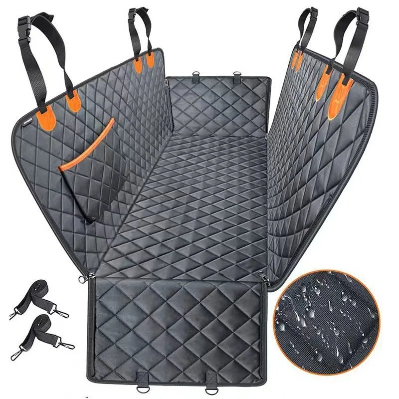 Couverture protection voiture pour chien orange 