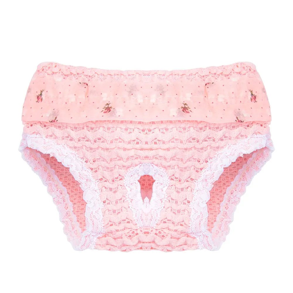 Culotte pour chien de couleur rose pour les petits chiens. Image produit Boutiquechien