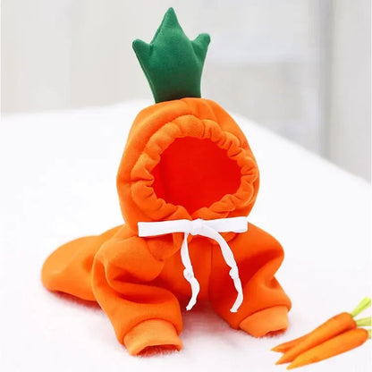 Déguisement de carotte  orange pour chien. Image produit Boutiquechien