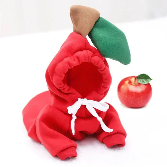 Déguisement de pomme rouge pour chien. Image produit Boutiquechien