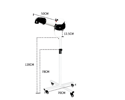 dimension total du pulseur pour chien professionnel de 140cm de haut. Pulseur professionnel chien de Boutiquechien