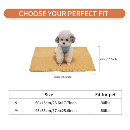 tapis chien auto chauffant dimensions total de S à M. Image produit Boutiquechien