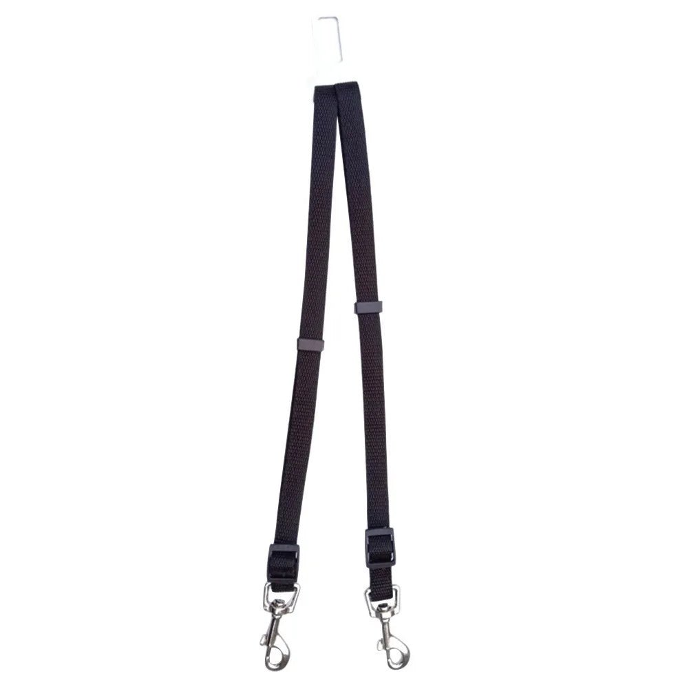 laisse de sécurité de couleur noir pour les chiens. Laisse permettant d'attaché son chien dans la voiture. Image produit Boutiquechien