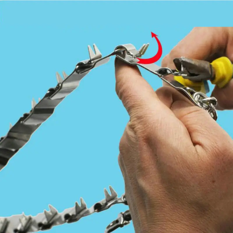 fonctionnement du collier étrangleur en montrant comment gérer la taille du collier chien. Image produit Boutiquechien