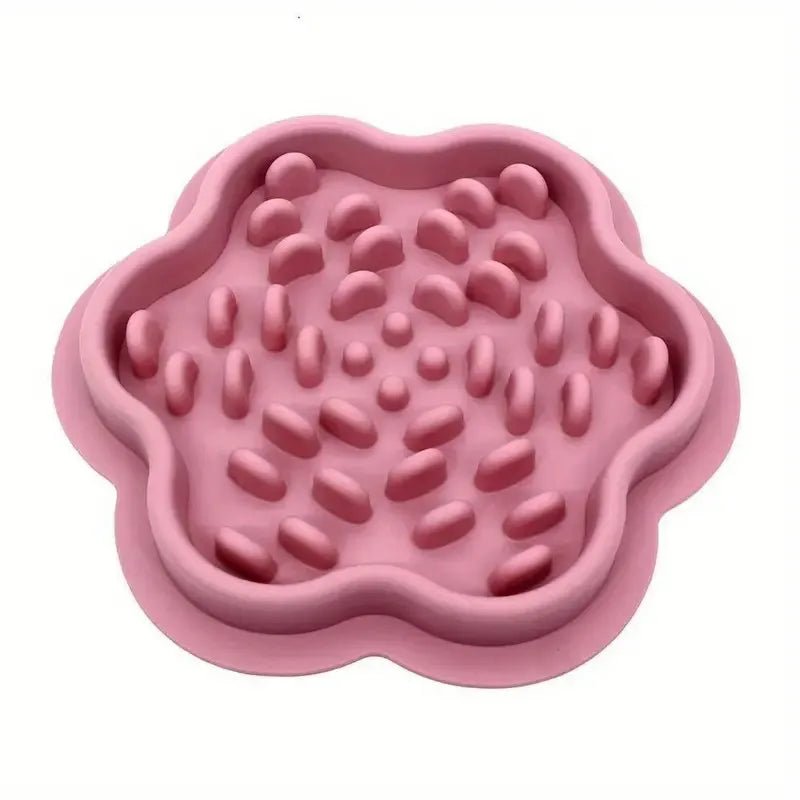 Gamelle anti glouton chien petite taille rose 