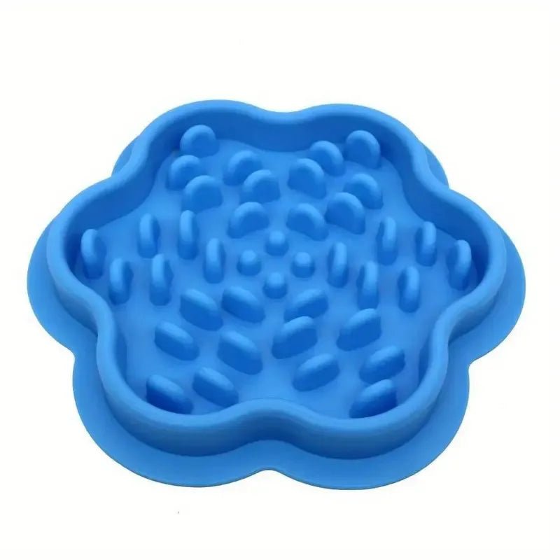 Gamelle anti glouton chien petite taille bleu
